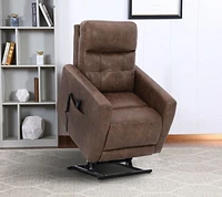 Topline Home Furnishings Fauteuil inclinable à élévation motorisée avec appuie-tête réglable