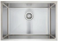 American Imaginations 24 pouces. Évier de cuisine en acier inoxydable approuvé par W CSA avec 1 bol et calibre 18
