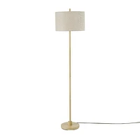 Cove 62" Light Faux Wood Floor Lamp with Jute Shade