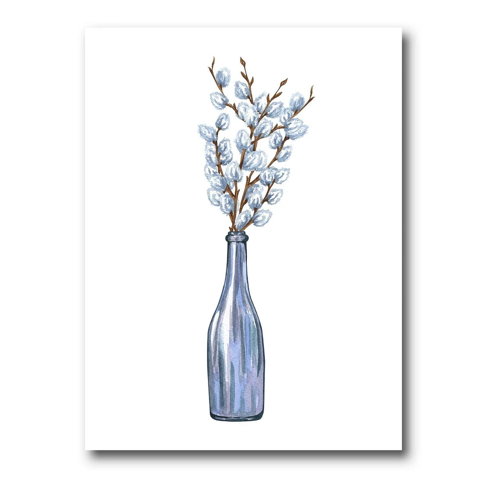 Designart Bouquet de brindilles de saule pourpre II Art mural sur toile