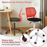 Homy Casa Task Chair - Adjustable Height with Breathable Ergonomics Backrest Upholstery for Student Teen