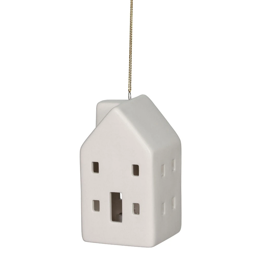 Temps de vacances ensemble de 3 ornement de maison LED