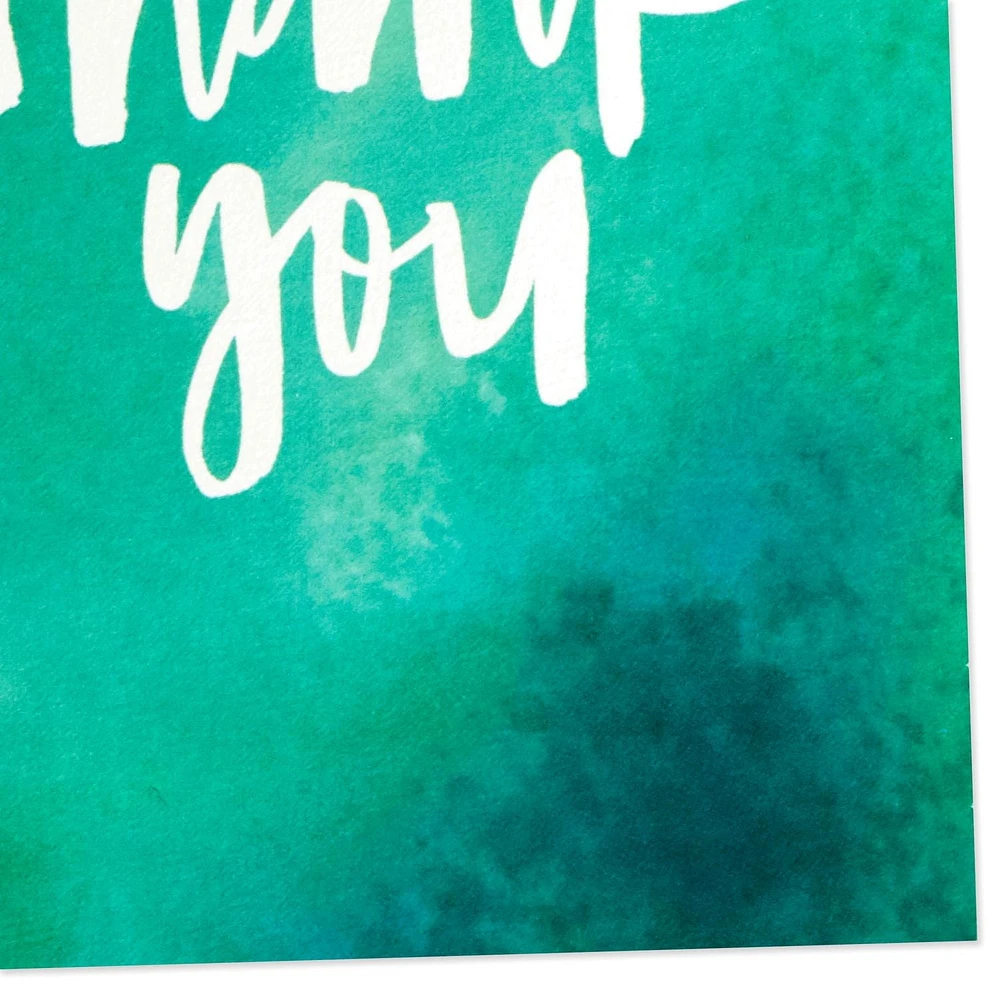 Assortiment de cartes Hallmark de remerciement, « Thanks » à l'aquarelle (48 cartes et enveloppes, pour les fêtes prénatales, les mariages, les fêtes prénuptiales et les autres occasions)