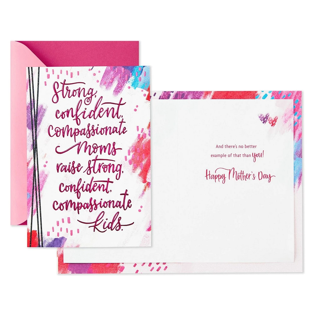 Assortiment de cartes Hallmark de la fête des Mères, paquet de 3 cartes pour les amies (« Moms Run the World »)