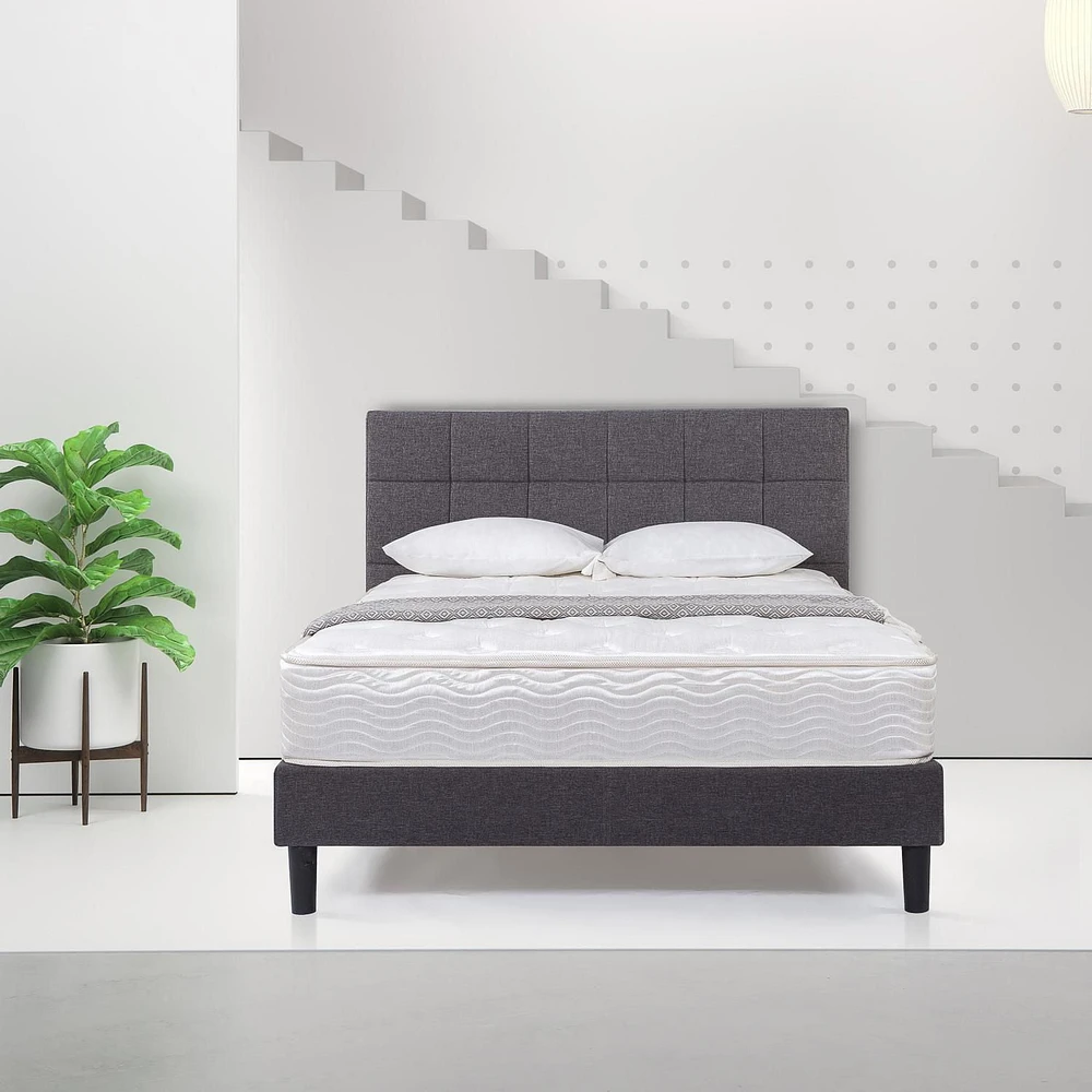 Spa Sensations by Zinus 10 Inch Support Spring Mattress in a Box with Coiled Innerspring and Comfort Layer -10 Year Warranty