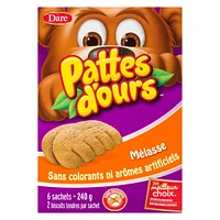 Bear Paws Molasses Cookies, Dare, 240 g