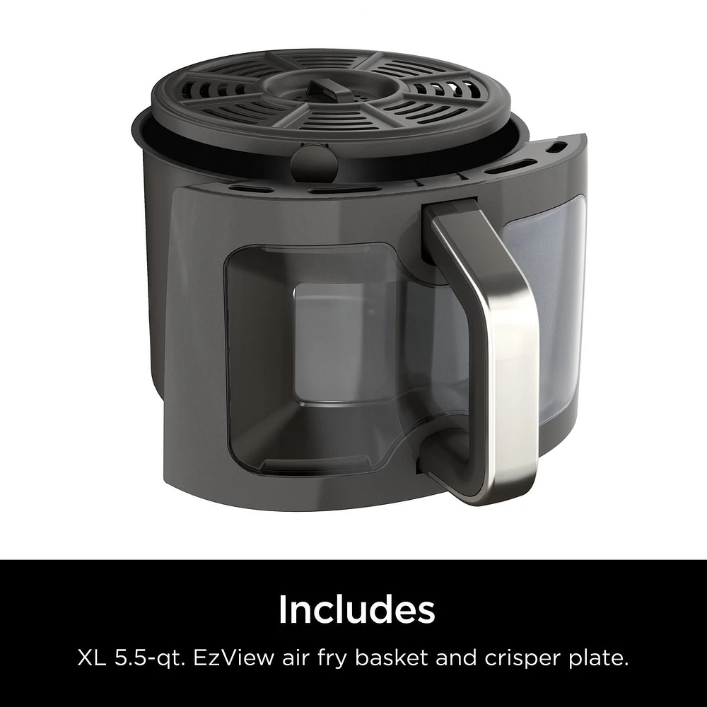Ninja AF171C EzView Air Fryer Max XL, 5.5-qt. Capacity, 7 functions, up to 450°F, EzView Window, Grey, 7 cooking functions