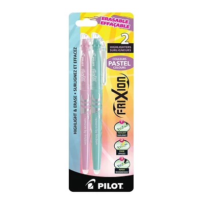 FriXion Surligneurs Effaçables - Couleurs Pastel 2/paquet