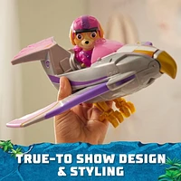 PAW Patrol Jungle Pups, Skye's Falcon Vehicle, Avion à réaction avec figurine à collectionner, jouets pour les garçons et les filles à partir de 3 ans