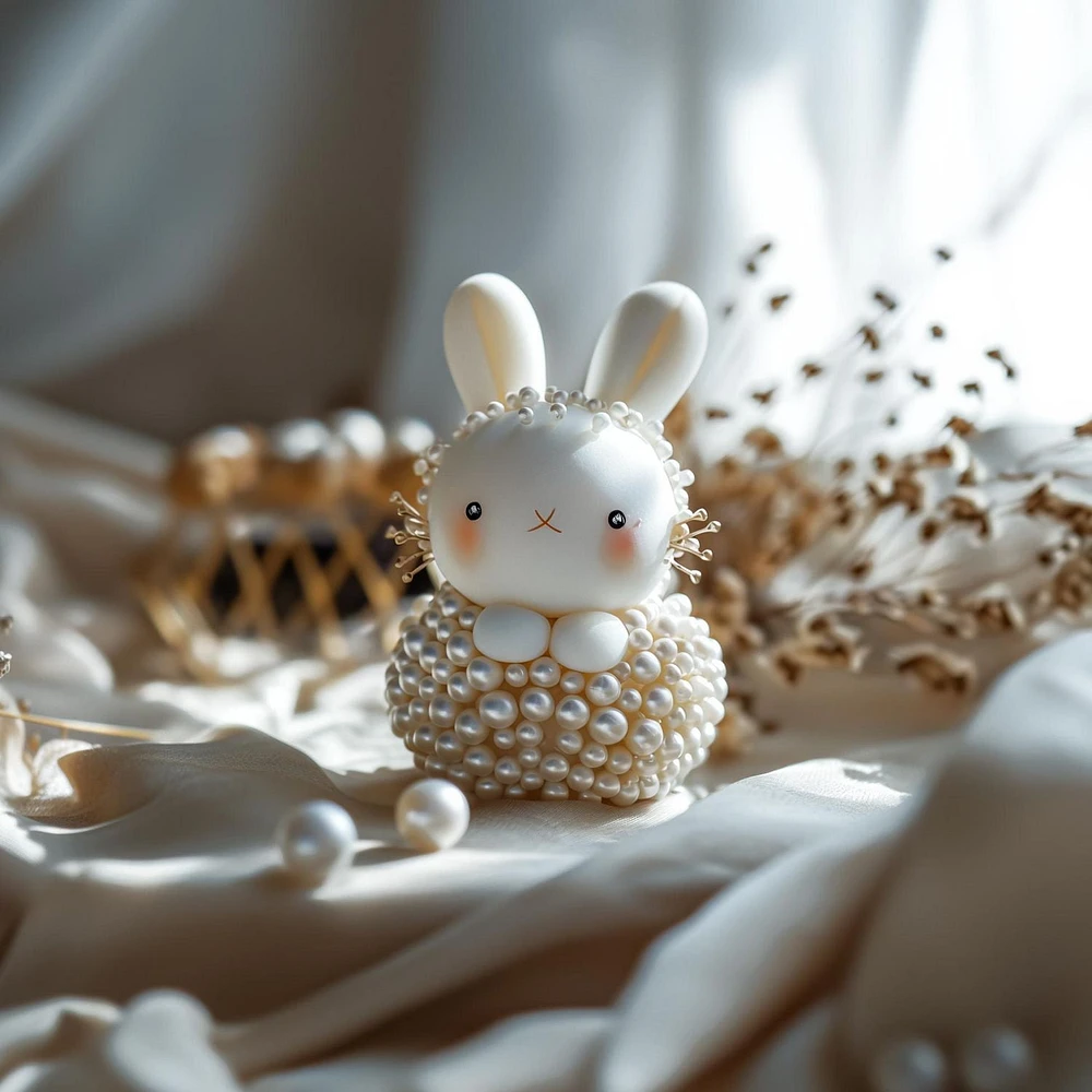 TINY HANDS White Pearl Beads, 325 pack, 7.25mm (0.3in), Age 6+, Kids, Crafts, Projects, PEARL BEADS 325PCS