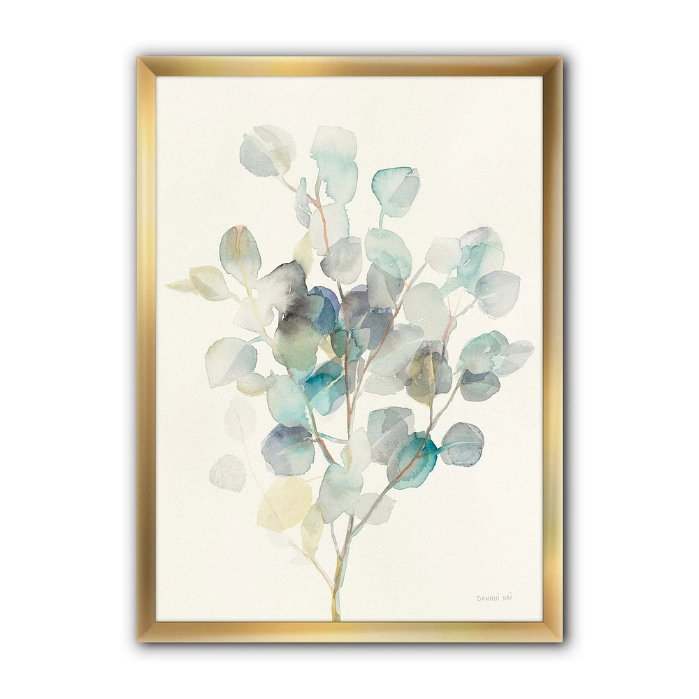 Designart Feuilles d'eucalyptus I Art mural encadré