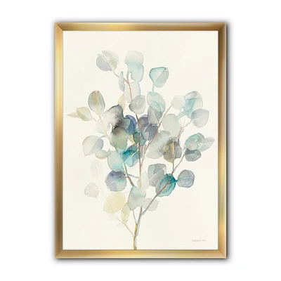 Designart Feuilles d'eucalyptus I Art mural encadré