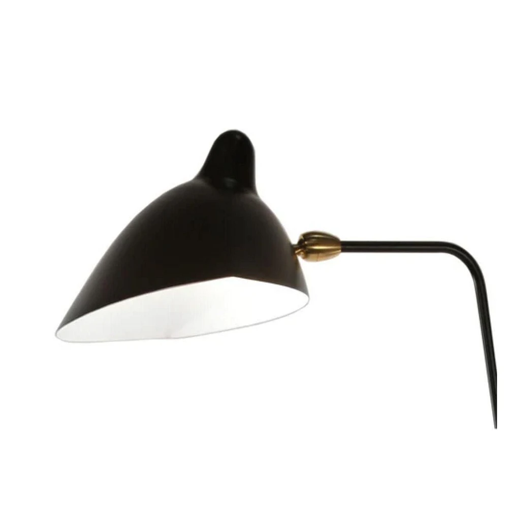 Lampe Simmon en structure en acier en noir
