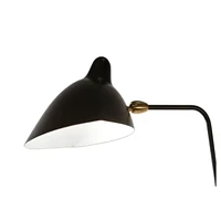 Lampe Simmon en structure en acier en noir