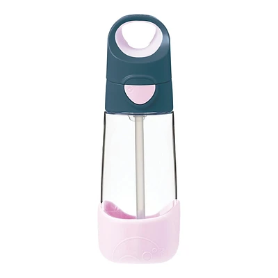 b.box - 15oz Tritan Straw Bottle: Modern Water Bottle with Flip Straw for Toddlers & Kids. Spill Proof, Leak Proof, BPA Free. Great for School/Daycare or Next Step after Sippy Cups