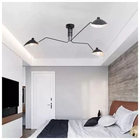 LAMPE À TROIS BRAS EN BLANC