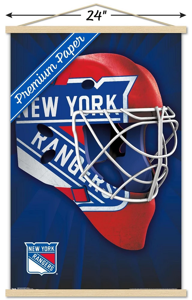 NHL New York Rangers - Mask 16 Wall Poster, 22.375" x 34"