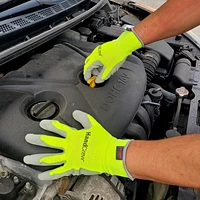 Gants Handcrew 8Pk Hi Viz enduits de PU Gant en PU 8PK