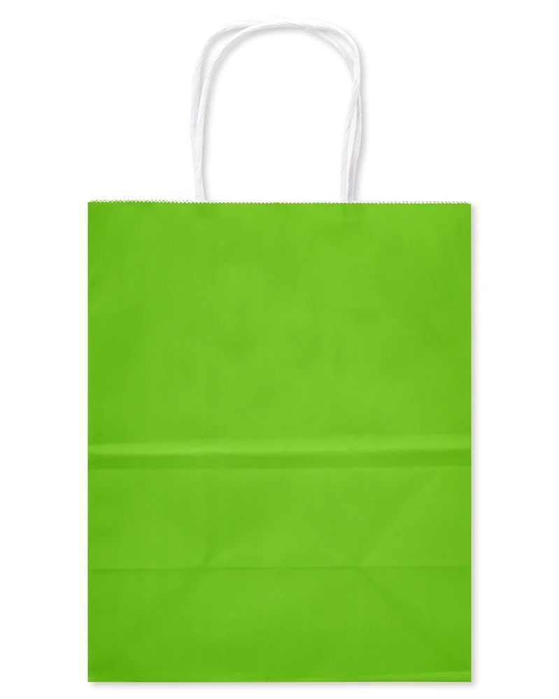 American Greetings 10" Medium Gift Bags, Rainbow Solids (12-Count)
