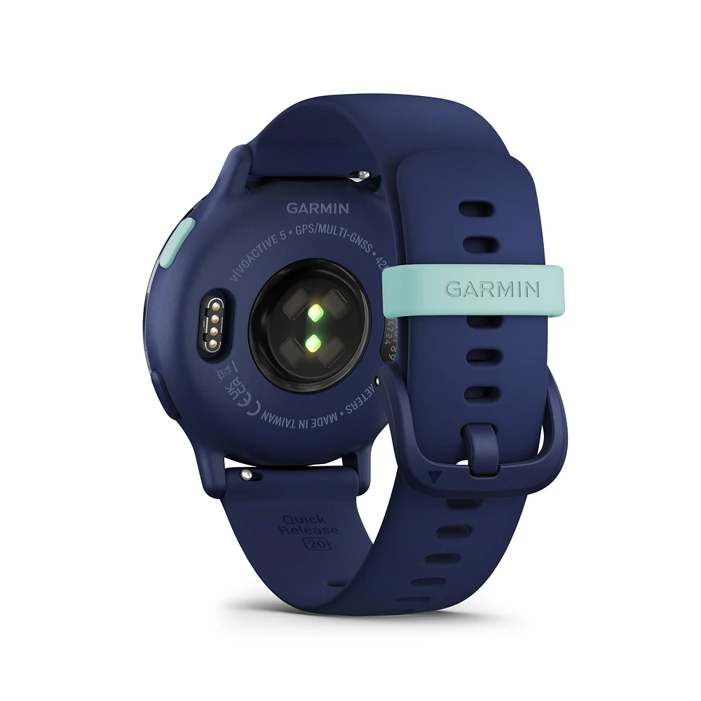 Montre intelligente GPS et tracker d'activité Garmin vívoactive® 5 - Bleu marine