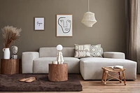 Brown Flokati Fur Rug – 5' x 8', Soft and Plush Area Rug for Living Rooms or Bedrooms