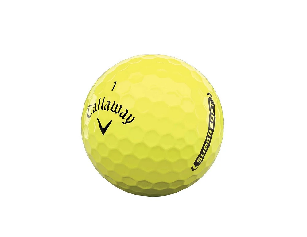 Balles De Golf Callaway Supersoft 21 Jaune Une Douzaine Balles De Golf
