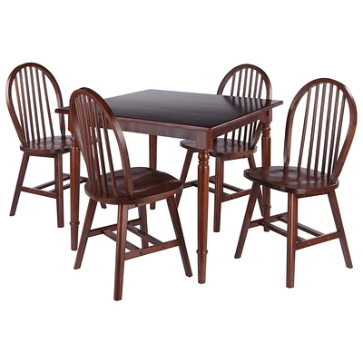 Table de salle à manger à abattant Mornay 5 pièces avec chaises