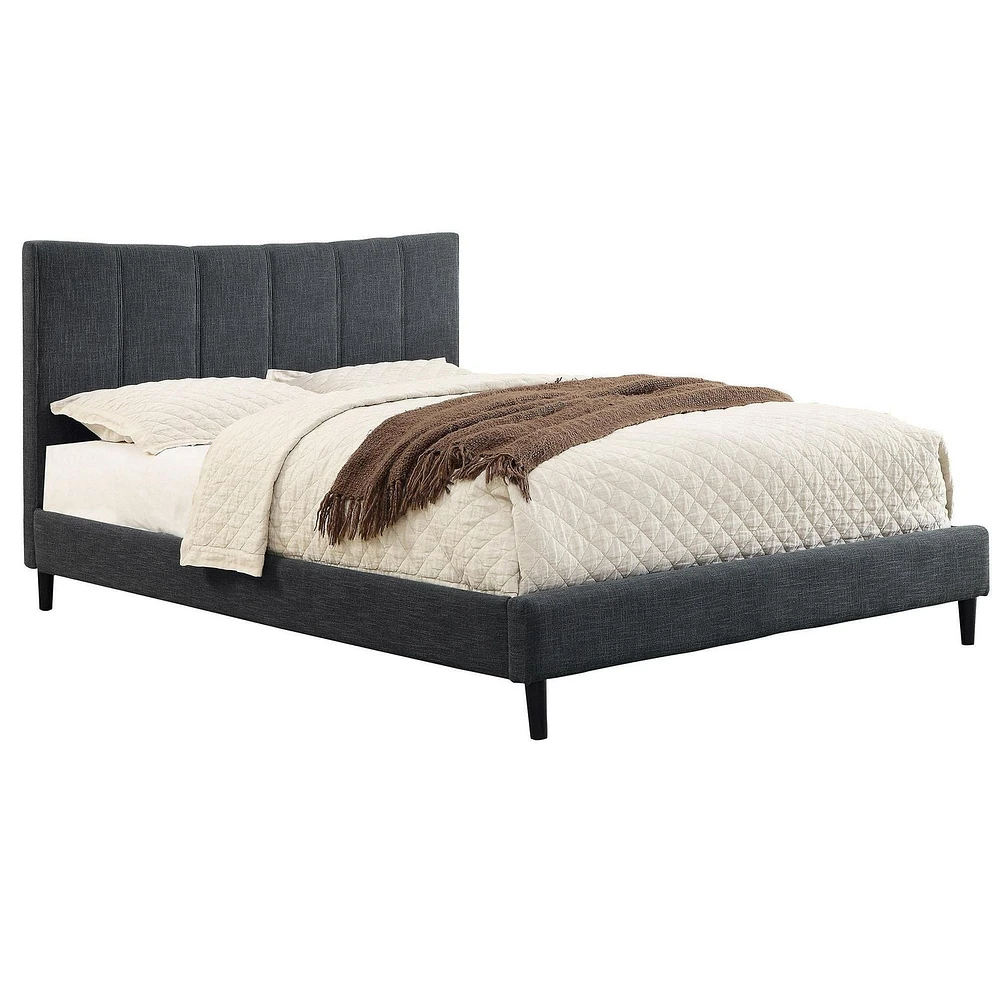Lit Plateforme, 60 PO, Gris