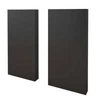 Dusk 3 Piece Bedroom Set, Walnut and Black