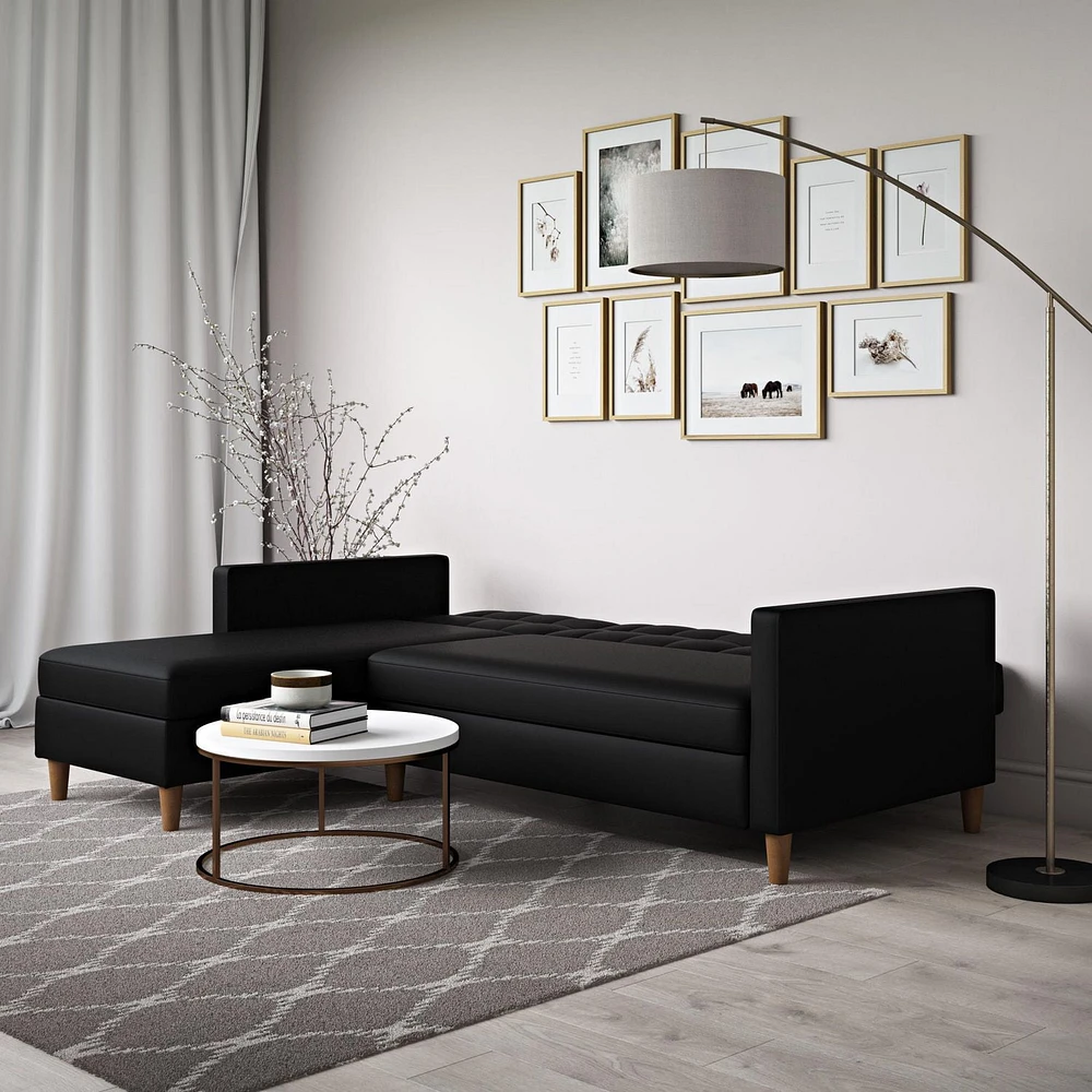 Hartford Storage Sectional Futon