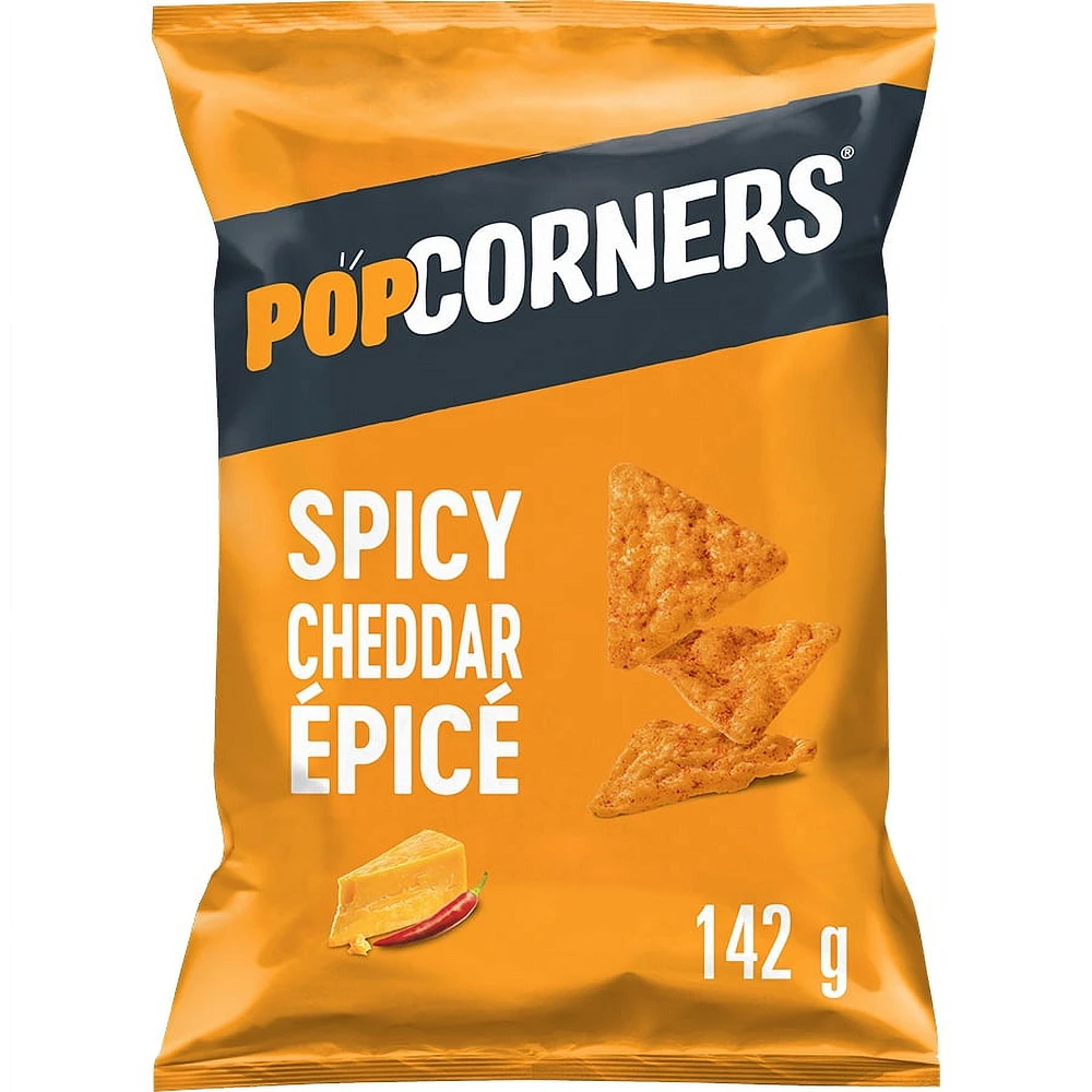 PopCorners Spicy Cheddar Popped-Corn Snack, 142 GM