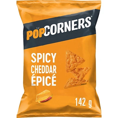 PopCorners Spicy Cheddar Popped-Corn Snack, 142 GM