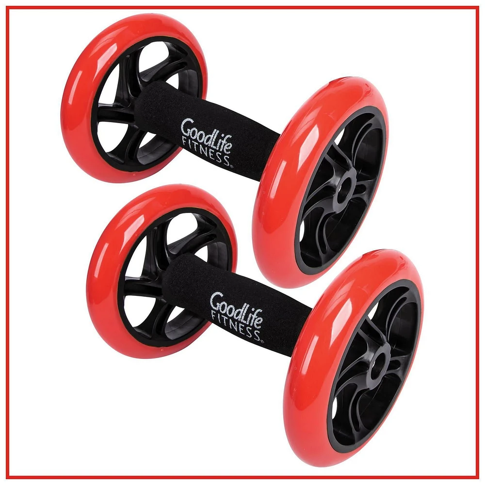 GoodLife Fitness Pro Ab Wheels - Set of 2