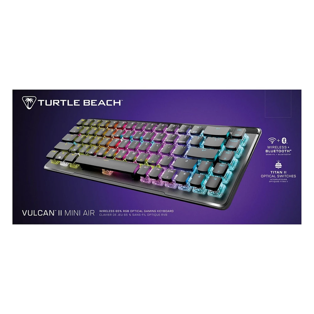 Turtle Beach® Vulcan II Mini Air – Wireless 65% Optical Mechanical Gaming Keyboard