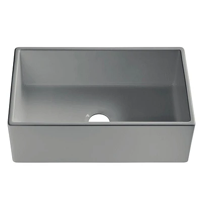 American Imaginations 30 po. W Évier de cuisine composite en granit gris approuvé CSA avec 1 bolAI-34578
