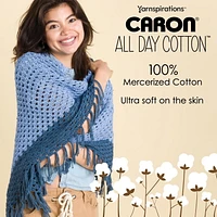 Caron® All Day Cotton™  #4 Moyen Coton Fil, 3.5oz/100g 173 Yards