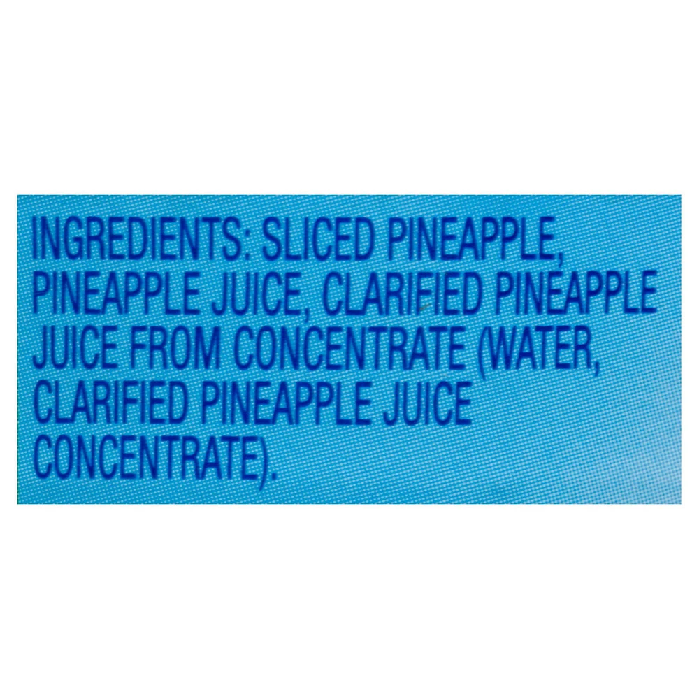 Tranches d'ananas dans du jus d'ananas de Dole 398 ml