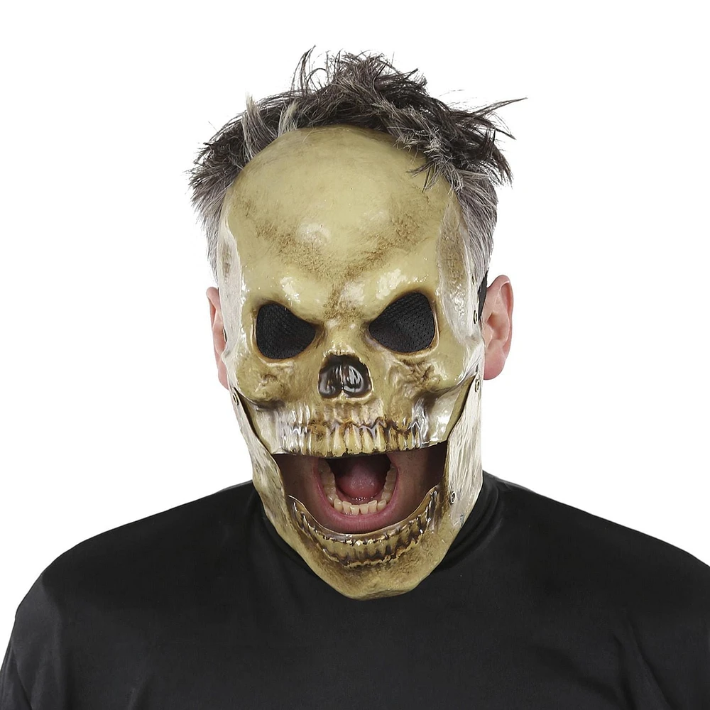 Façon de célébrer adulte unisexe halloween jabber mâchoire bonehead masque accessoire de costume