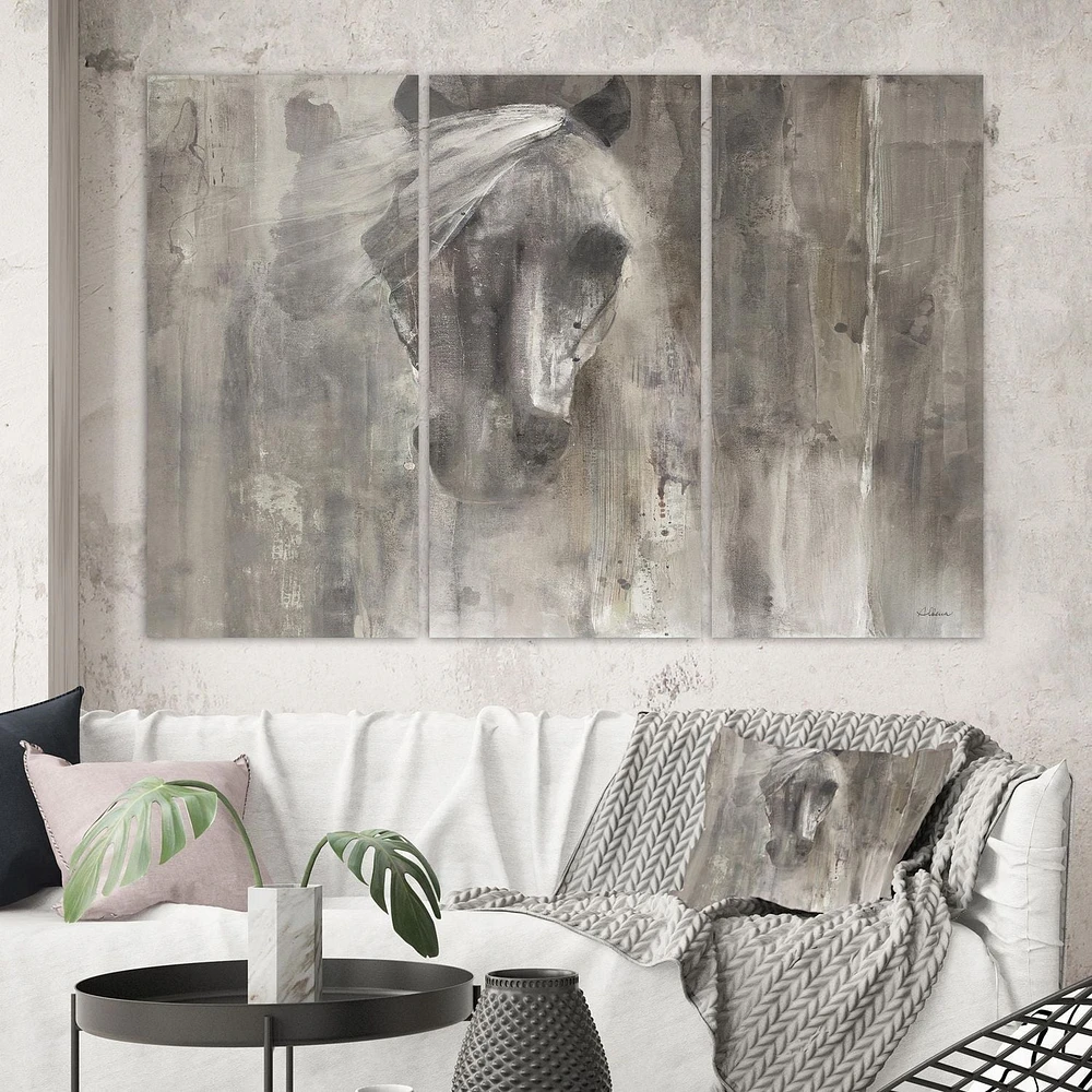 Designart Cheval de ferme Art mural sur toile