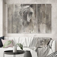 Designart Cheval de ferme Art mural sur toile