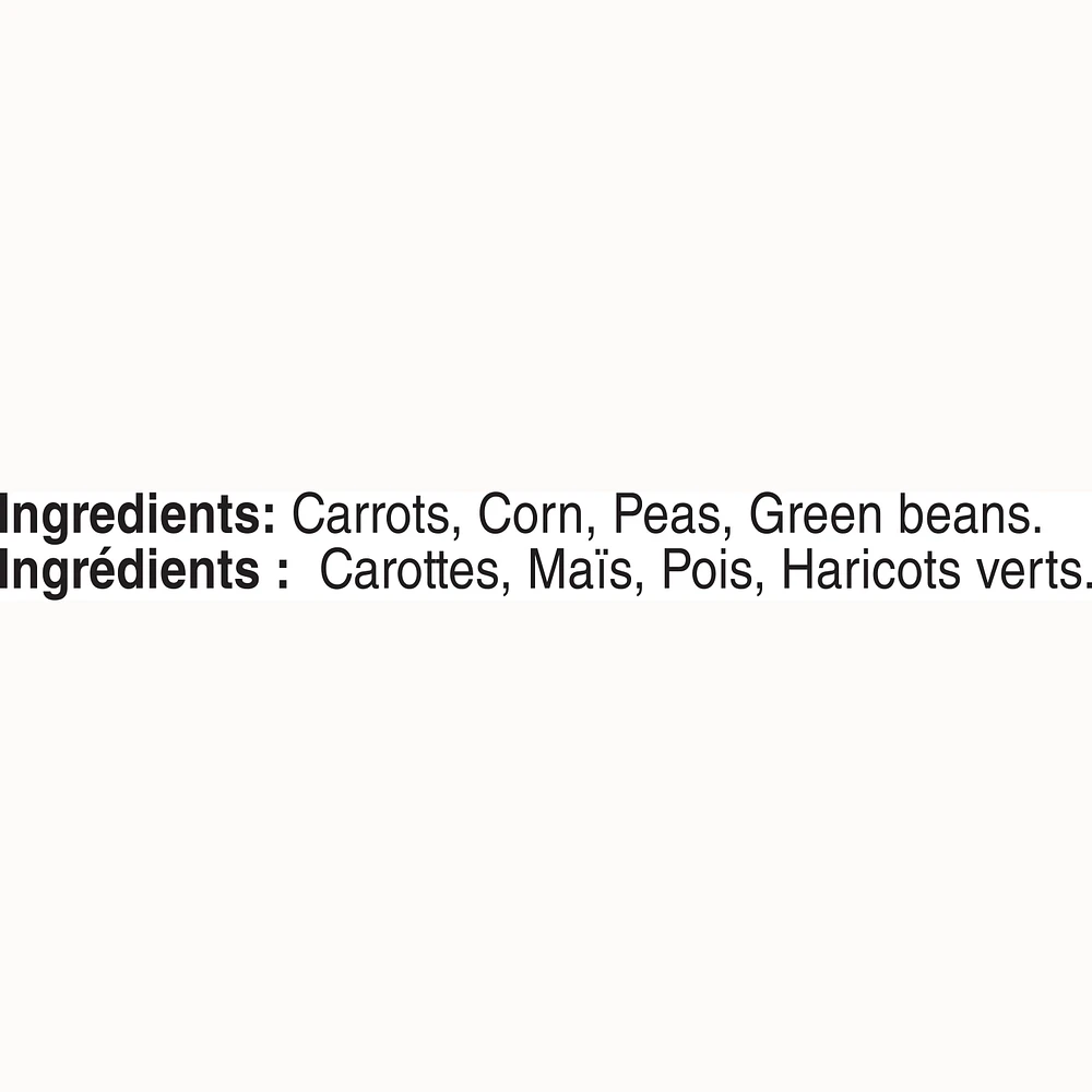 Green Giant Légumes Mixtes Congelés, Cultivé et emballé au Canada, 750 g (Garder Congelé) Green Giant Légumes Mixtes Congelés 750g