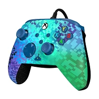 PDP REMATCH Advanced Wired Controller: Glitch Green - Xbox Series X|S, Xbox One, & Windows 10/11, PDP RMTCH W CNTRL: Glitch Grn