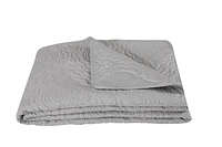 Marina Decoration Solid Embossed Pinsonic Coverlet Bedspread Bedding Ultra Soft Summer Quilt Set with Shams