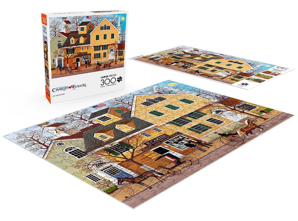 Buffalo Games - Le puzzle Charles Wysocki - The Bookstore - en 300 pièces