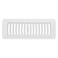 Imperial 3 po x 10 po Registre de plancher en plastique blanc 3x10po WHT Plas Flr Reg