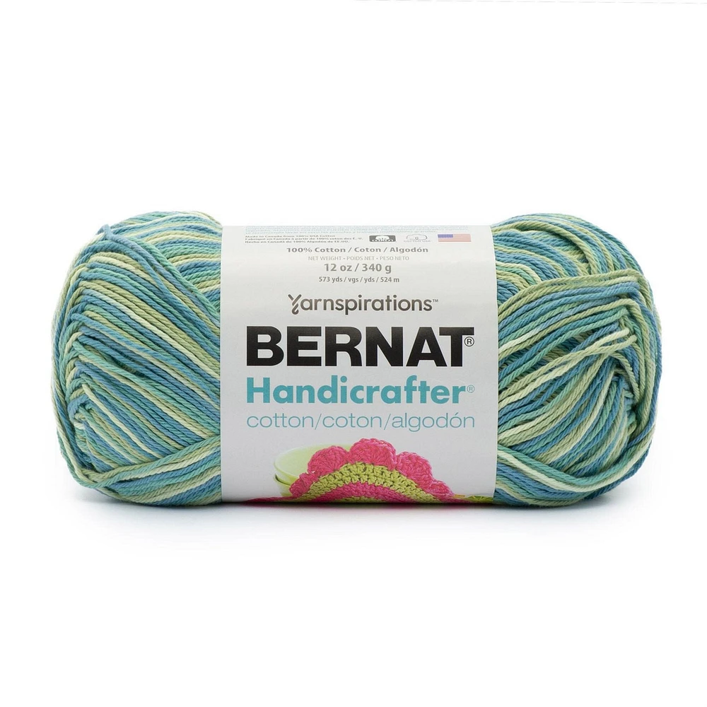 Bernat® Handicrafter® Ombre Yarn, Cotton #4 Medium, 12oz/340g, 573 Yards