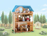 Ensemble-cadeau de la terrasse bleu azur Calico Critters – Maisonnette de collection avec figurines, meuble et accessoires