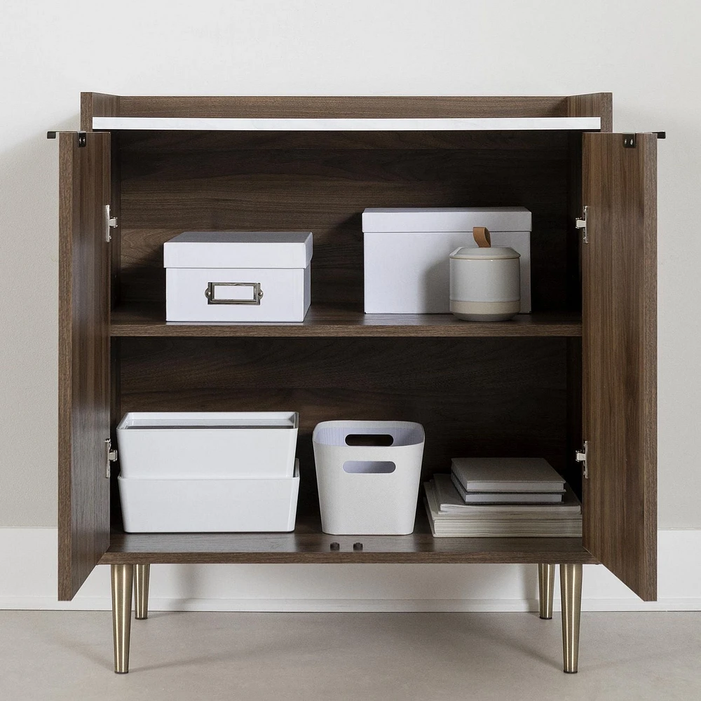 Armoire de rangement avec 2 portes de la collection Maliza South Shore