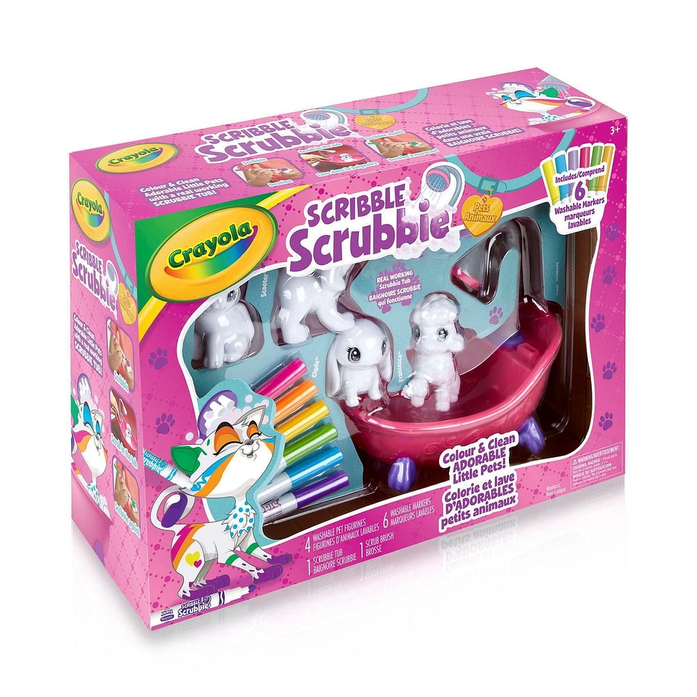 Crayola Scribble Scrubbie Pets Scrub Tub Playset