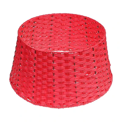 Christmas Basketweave Tree Collar Red
